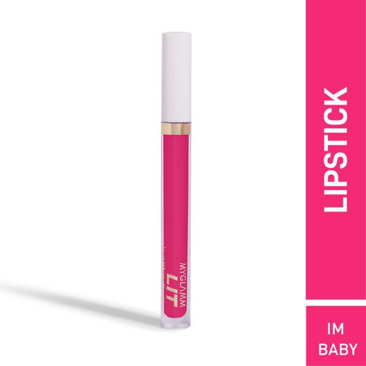 MyGlamm LIT Liquid Matte Lipstick-I'm Baby-3ml Price in India