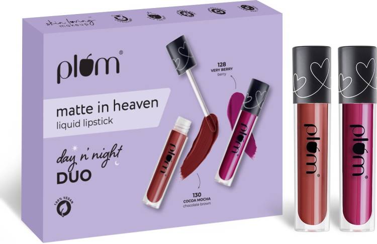 Plum Matte in Heaven liquid lipstick day n' night Duo Price in India