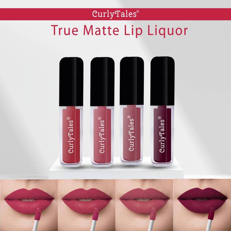 CurlyTales Velvet Matte Lipstick With Non-Transfer,Smudge Proof Comfortable Colors #CTL0611 Price in India