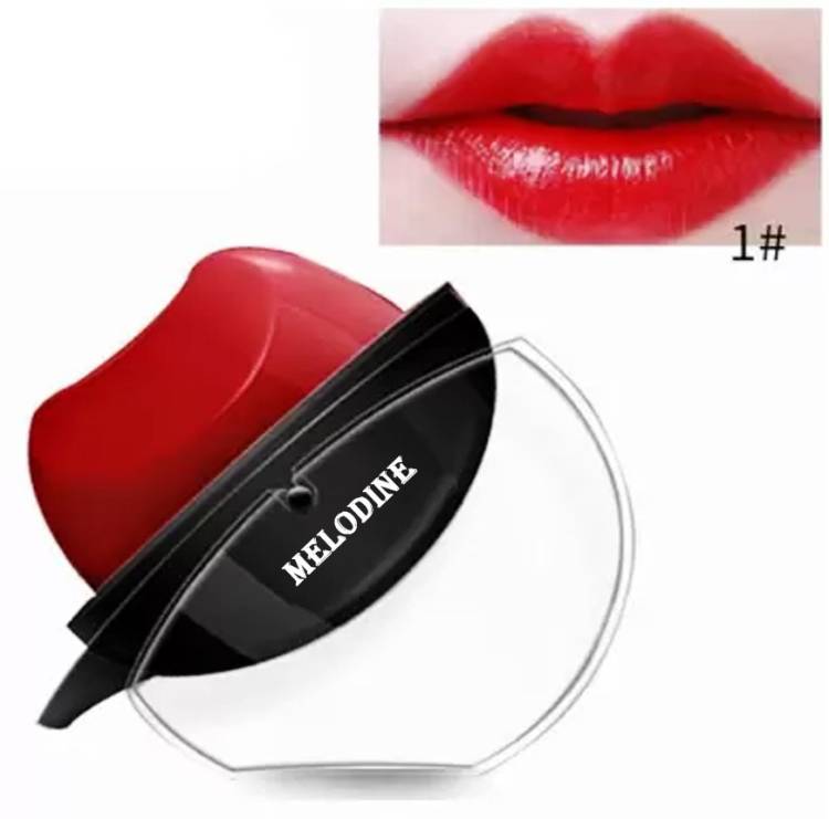 MELODINE New Fashion Lip Shape Lipstick Apple Design Matte Lipstick (RED, 20 g) Price in India