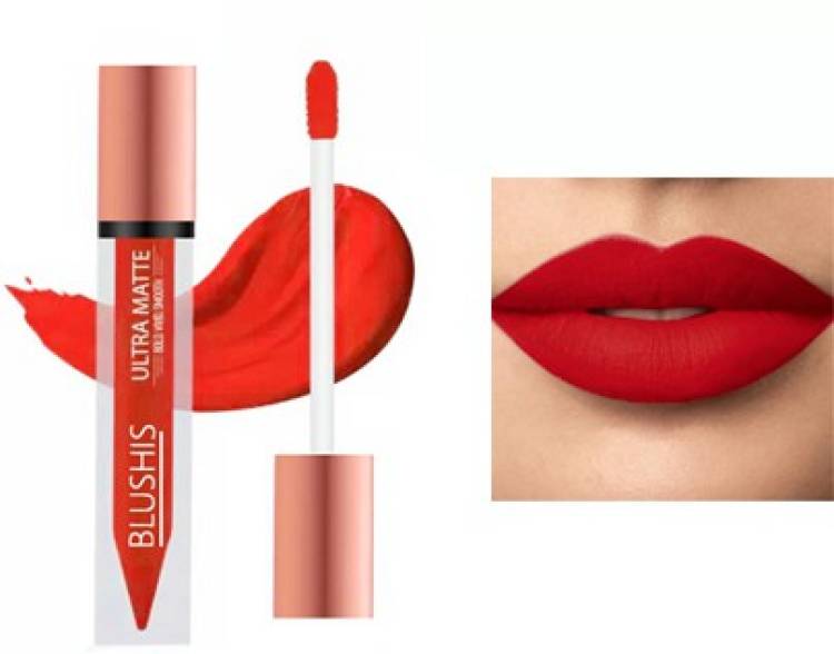 BLUSHIS Ultra Smooth Smudge Proof Waterproof Longlasting Matte Liquid Lipstick Price in India