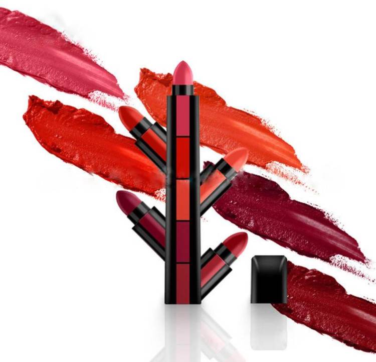 LA OTTER Women Mini 5 in 1 Pocket Matte Lipsticks Price in India