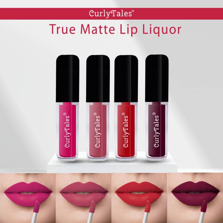 CurlyTales Ceaseless Shades of Fluid Matte Lipstick Advanced With Vitamin-E #CTL0592 Price in India