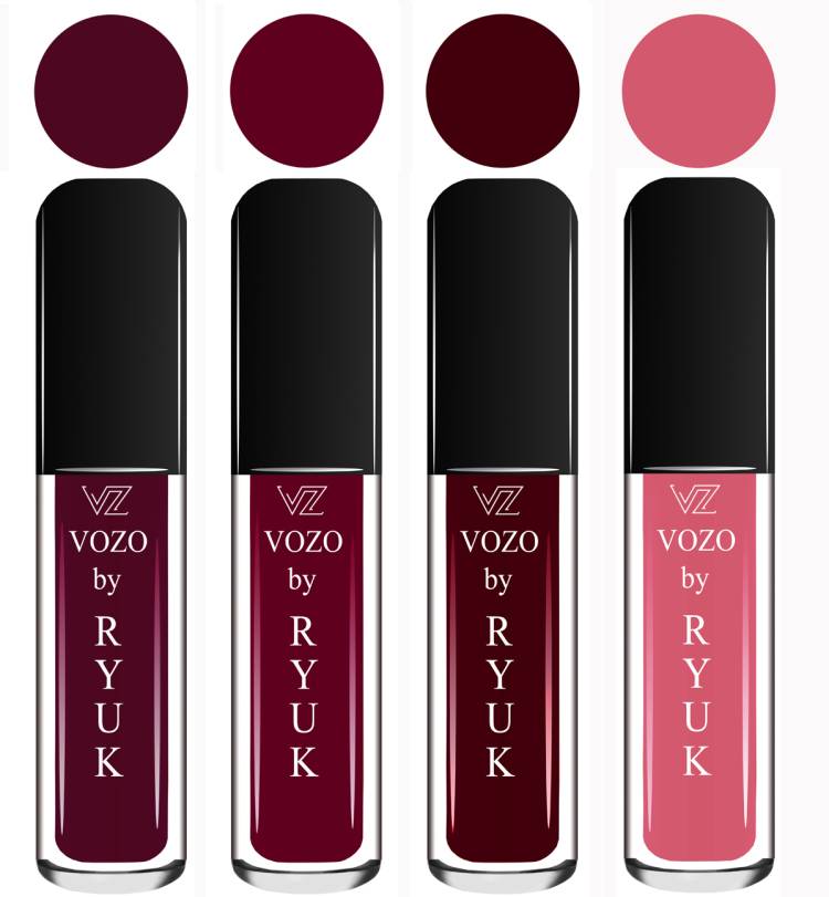 VOZO BY RYUK Liquid Matte Lipstick Soft Smooth Glide on Lips No Paraben VZ-5 Price in India