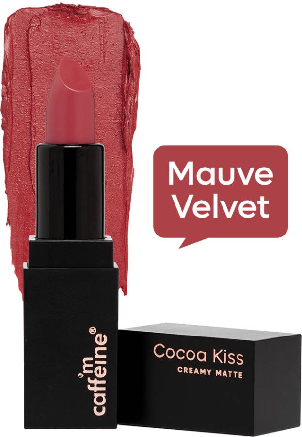 mCaffeine Cocoa Kiss Creamy Matte Lipstick-Mauve Velvet Price in India