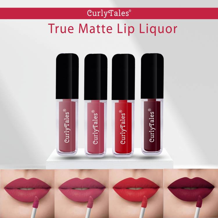 CurlyTales Never Ending Shades of Liquid Matte Lipstick Enriched With Vitamin-E #CTL0662 Price in India