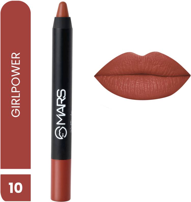 MARS Smudge Proof Long Lasting Matte Lip Crayon Price in India