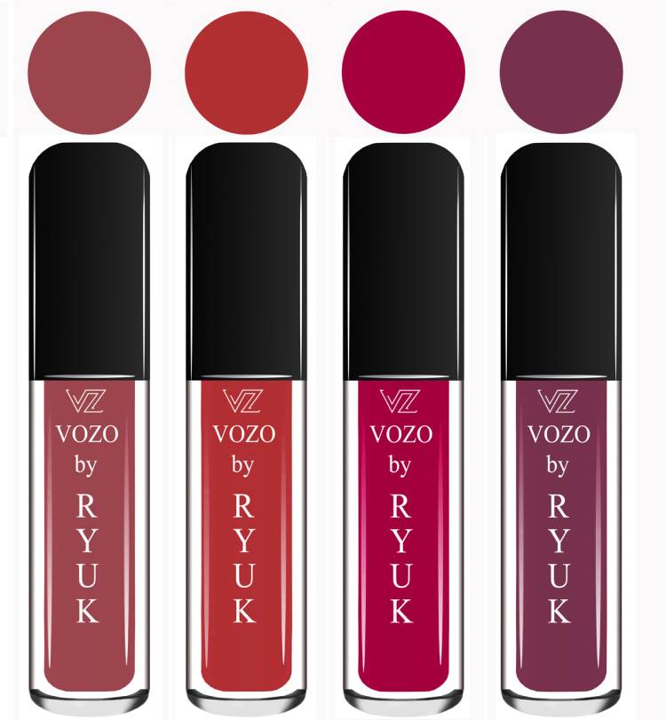 VOZO BY RYUK Liquid Matte Lipstick Soft Smooth Glide on Lips No Paraben VZ2102023082 Price in India