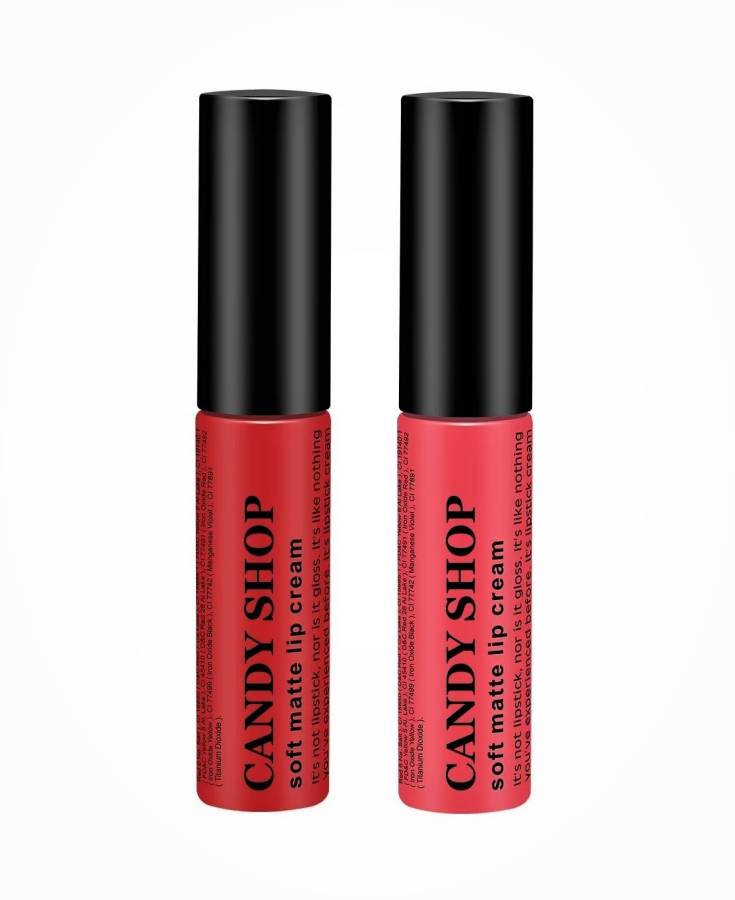 Candy Shop Soft Matte lip gloss Pack of 2 Price in India