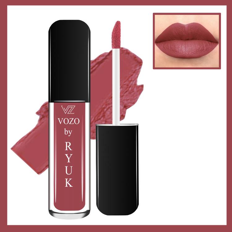 VOZO BY RYUK Liquid Matte Lipstick I Soft Smooth Glide on Lips I Long Wearing-VZ-107 Price in India