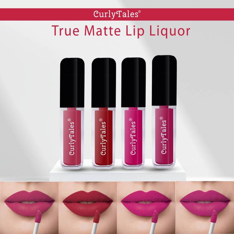 CurlyTales Ceaseless Shades of Fluid Matte Lipstick Advanced With Vitamin-E #CTL0408 Price in India