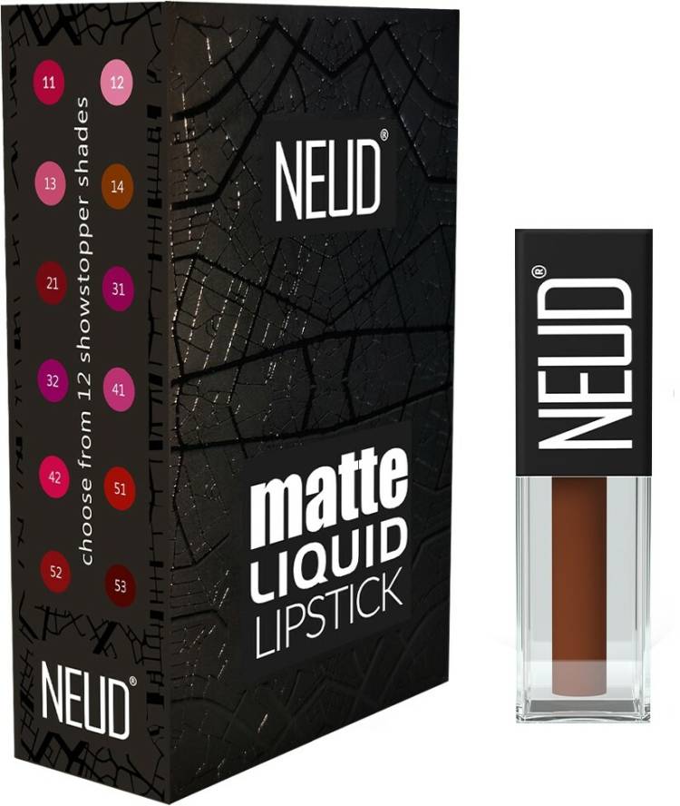 NEUD Matte Liquid Lipstick Oh My Coco with Lip Gloss - 1 Pack Price in India