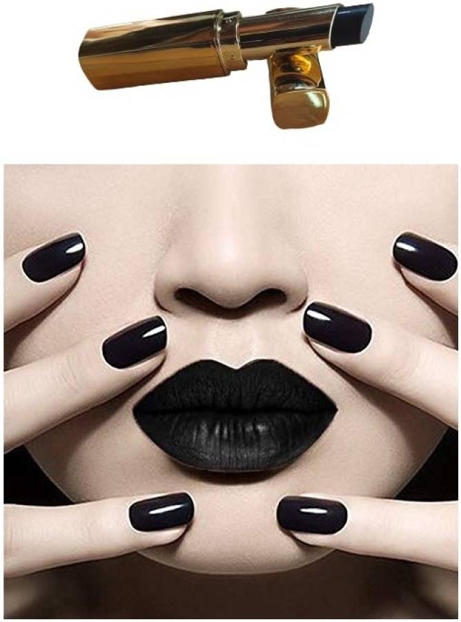 NADJA SUPER MATTE FINISH BLACK LIPSTICK SMUDGE-PROOF Price in India