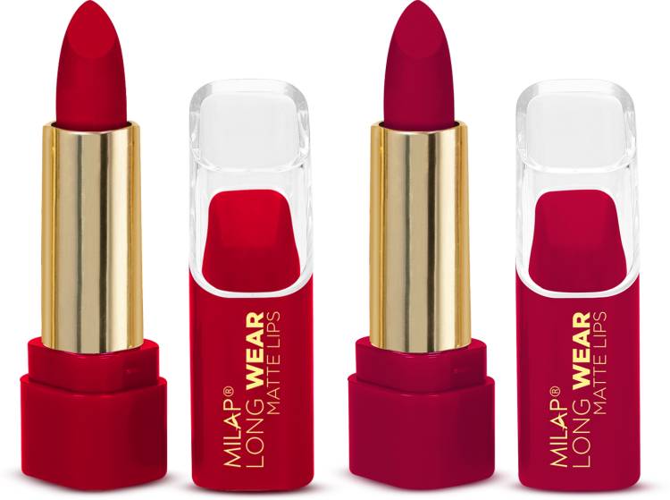 MILAP Long Wear Matte Lipstick Waterproof & Smudge Proof Lipstick Price in India