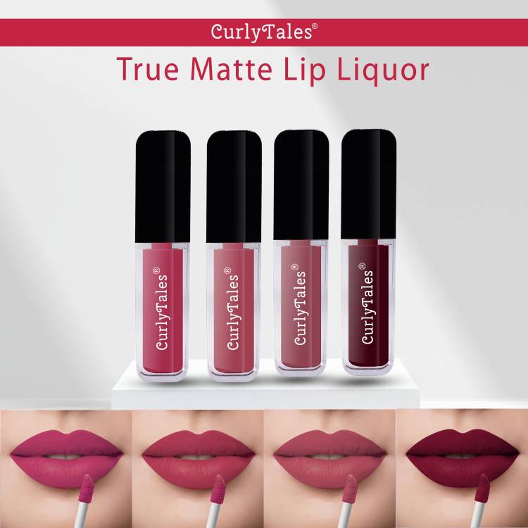 CurlyTales Ceaseless Shades of Fluid Matte Lipstick Advanced With Vitamin-E #CTL0448 Price in India