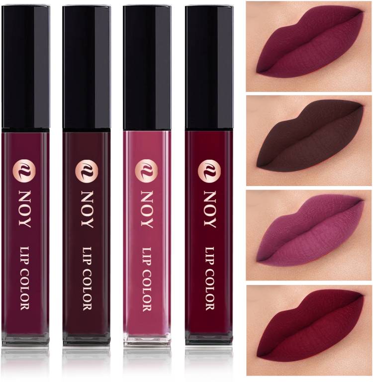 NOY Non Transfer Waterproof Longlasting Liquid Matte Lipstick Combo Pack #NL112 Price in India