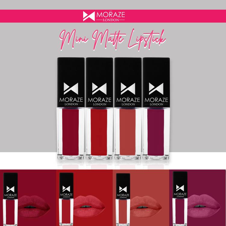 MORAZE Mini Matte Liquid Lipstick Creaseless and Weightless With Cruelty Free 12 ml Price in India