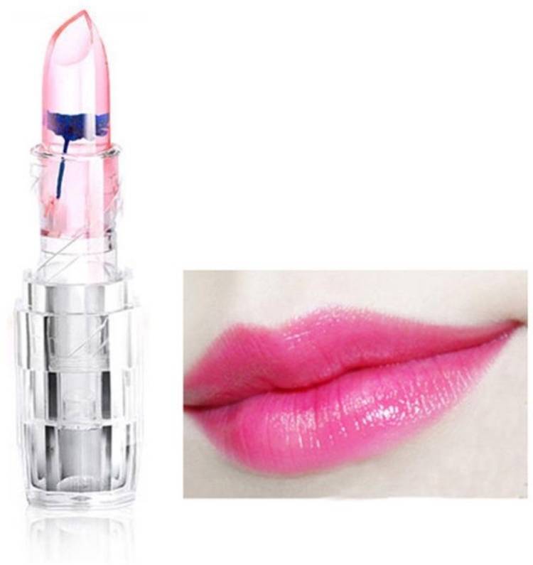 tanvi27 Crystal Flower Jelly Lipstick, Long Lasting Nutritious, Moisturizer Magic Price in India