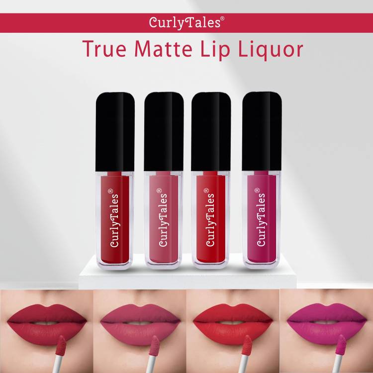 CurlyTales Never Ending Shades of Liquid Matte Lipstick Enriched With Vitamin-E #CTL0510 Price in India