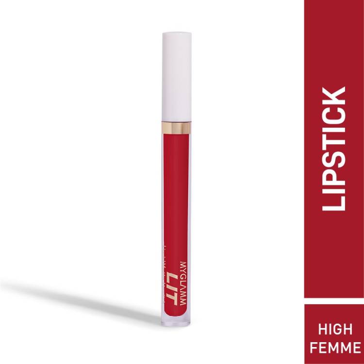 MyGlamm LIT Liquid Matte Lipstick-High Femme-3ml Price in India