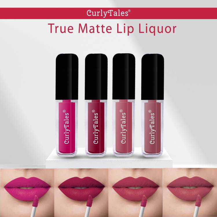 CurlyTales Ceaseless Shades of Fluid Matte Lipstick Advanced With Vitamin-E #CTL0536 Price in India