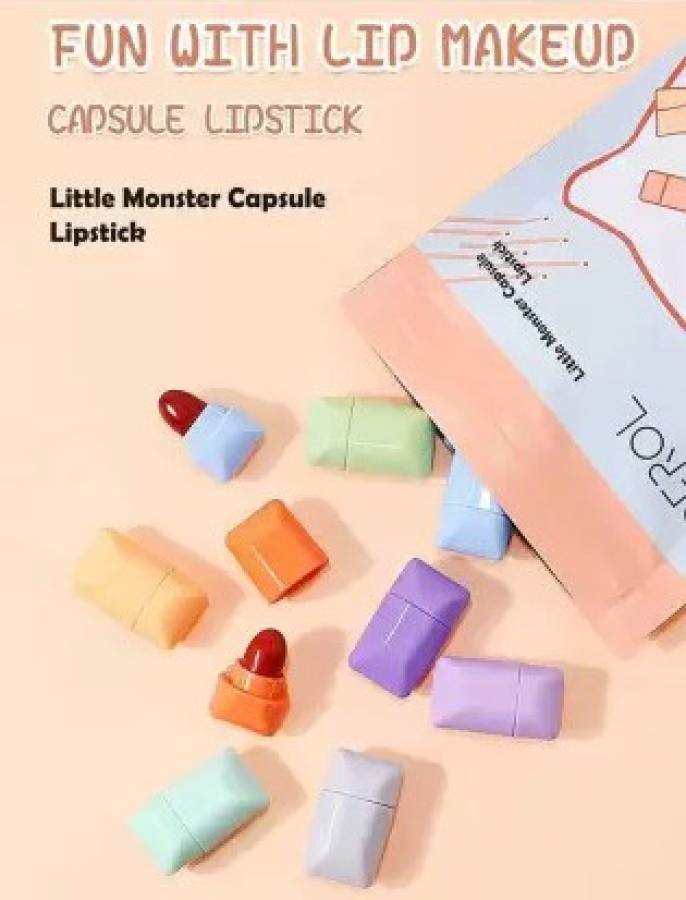 feelhigh Mini Capsule Lipstick Set, Matte Lipstick Waterproof Long Lasting 8 Price in India