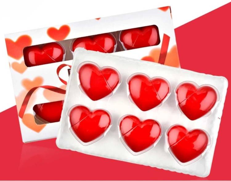 LOVE HUDA Professional Mini Heart Shape 6 Colors Matte Velvet Cute Lipstick Set. Price in India