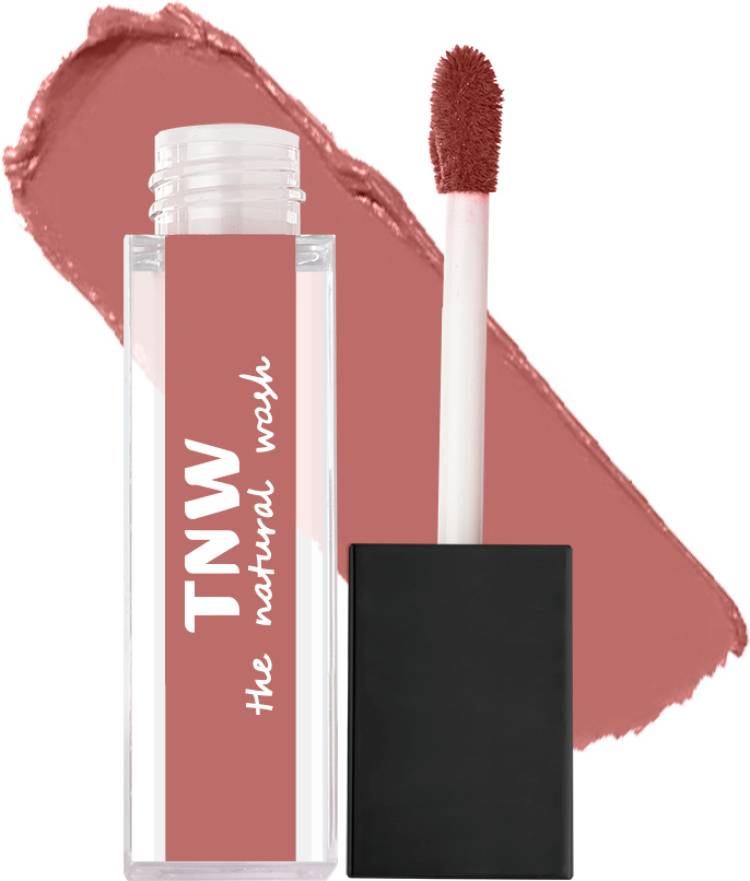TNW-The Natural Wash Matte Velvet Longstay Liquid Lipstick Mini - 08 | Pretty Peach | Peachy Nude Price in India
