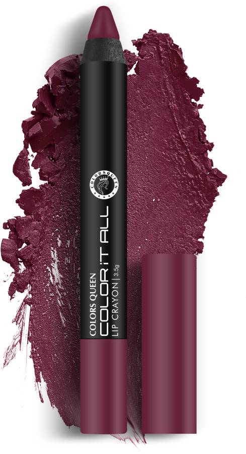 COLORS QUEEN Color It All Lip Crayon Lipstick Matte Finish Long Lasting Non Transfer Lipstick Price in India