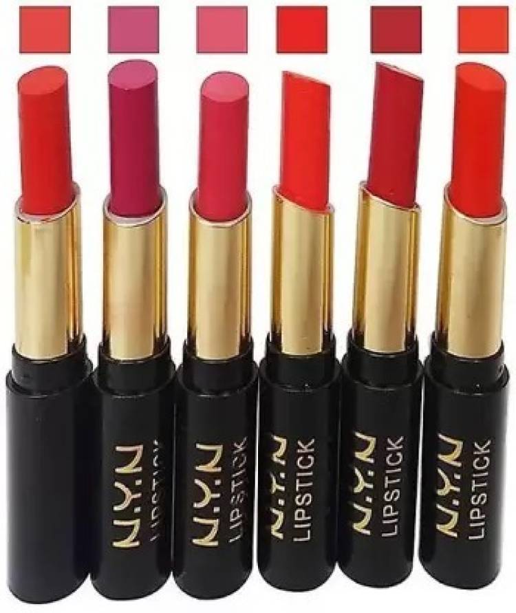 Kribeau Waterproof lipstick set of 6 multicolor Price in India