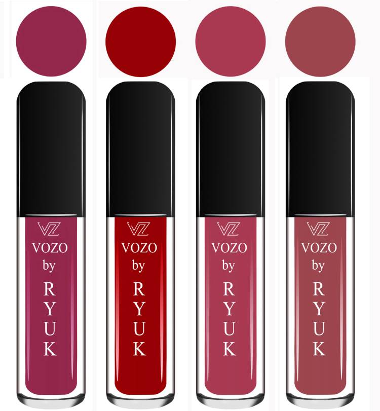 VOZO BY RYUK Liquid Matte Lipstick Soft Smooth Glide on Lips No Paraben VZ210202328 Price in India