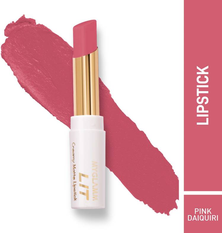 MyGlamm LIT CREAMY MATTE LIPSTICK- PINK DAIQUIRI Price in India