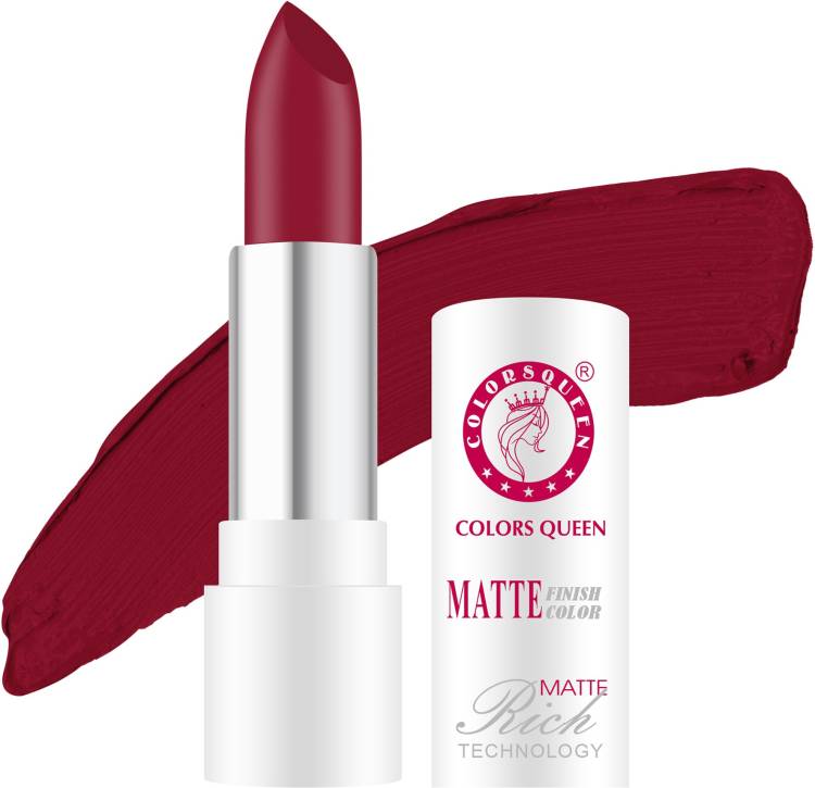 COLORS QUEEN Rich Matte Finish Lipstick - Matte Red Price in India
