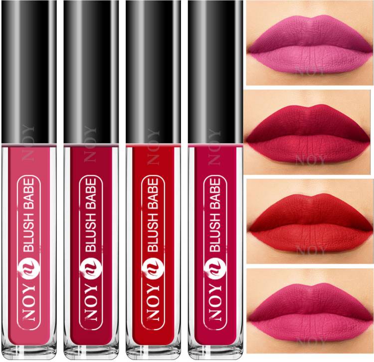 NOY Unstoppable Matte: 4 Non-Transfer Bold Lip Colors #YN195 Price in India
