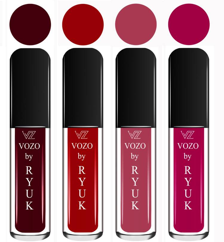 VOZO BY RYUK Liquid Matte Lipstick Soft Smooth Glide on Lips No Paraben VZ292023077 Price in India