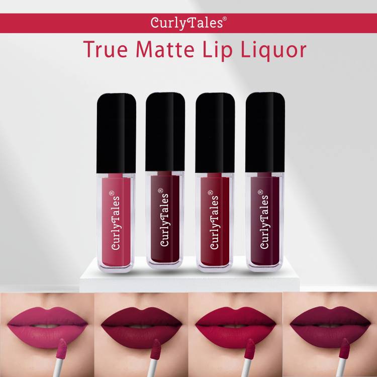 CurlyTales Ceaseless Shades of Fluid Matte Lipstick Advanced With Vitamin-E #CTL0464 Price in India