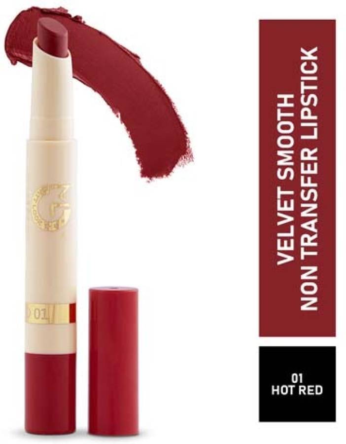MATT LOOK Smooth Non-Transfer Lipstick- 01 Hot Red Price in India