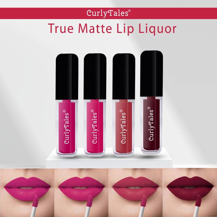 CurlyTales Never Ending Shades of Liquid Matte Lipstick Enriched With Vitamin-E #CTL0526 Price in India