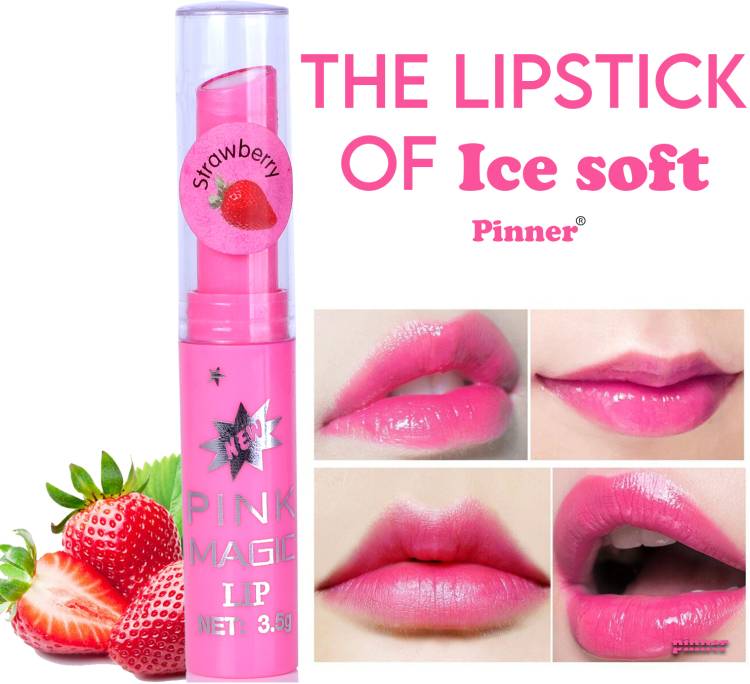 PINNER Pink Magic Lipbalm-Magic-Pink_Combo-03 Strawberry Price in India