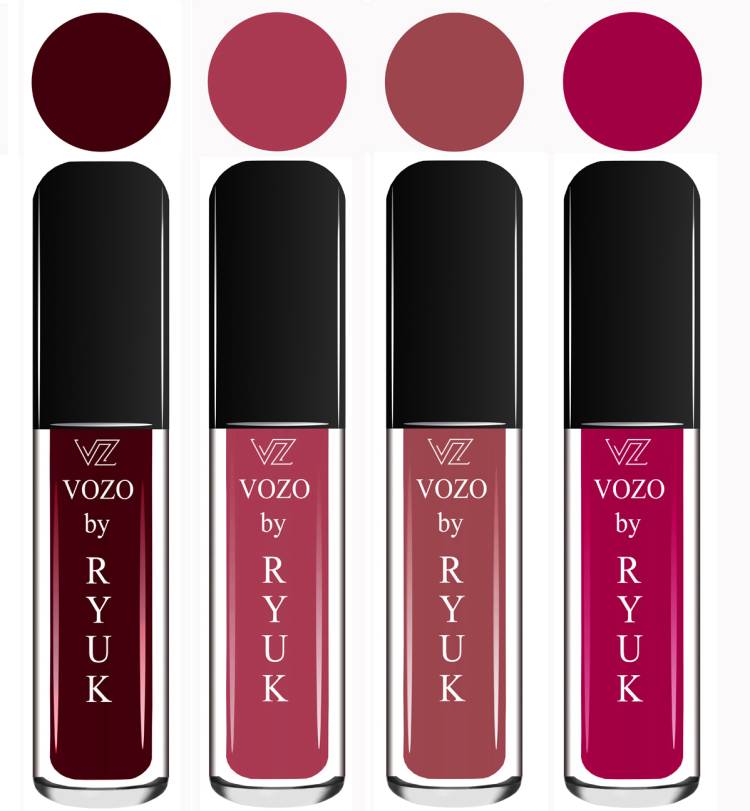 VOZO BY RYUK Liquid Matte Lipstick Soft Smooth Glide on Lips No Paraben VZ292023086 Price in India