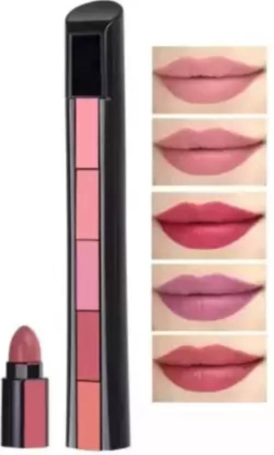 upgrave 5in1 Nude Edition Color Sensational Matte Finish 5 in 1 Lipstick Set ( Nude ) Price in India