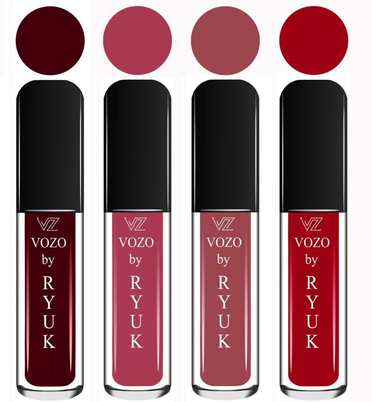 VOZO BY RYUK Liquid Matte Lipstick Soft Smooth Glide on Lips No Paraben VZ292023087 Price in India