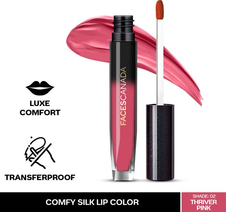 FACES CANADA Comfy Silk Lip Color I Mulberry Oil, Luxe Comfort, No Dryness Price in India