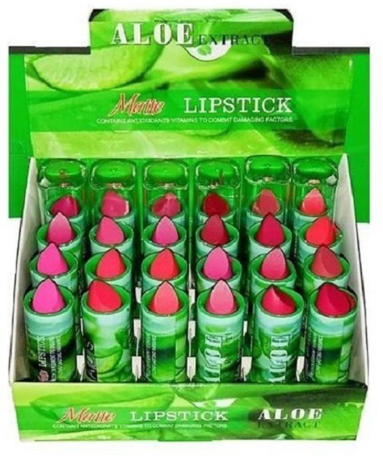 THE NYN Insta Beauty Green Tea Enrich Velvet Touch Matte Premium Lipstick Set of 24 Price in India
