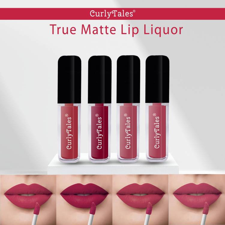 CurlyTales Ceaseless Shades of Fluid Matte Lipstick Advanced With Vitamin-E #CTL0600 Price in India