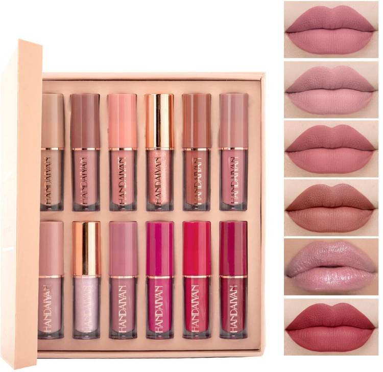 Utrust HANDAIYAN Liquid Matte Lipstick 12 pcs set Waterproof Long lasting Price in India