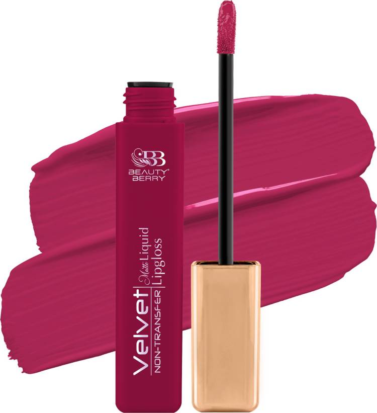 beauty berry Velvet Waterproof, Non Transfer Long Lasting Matte Liquid Lipstick for Women Price in India