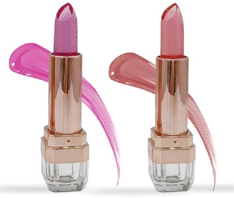LILLYAMOR NEW 2 SHADES JELLY PINK COLOR CHANGE LIPSTICK WINTER LIP CARE Price in India