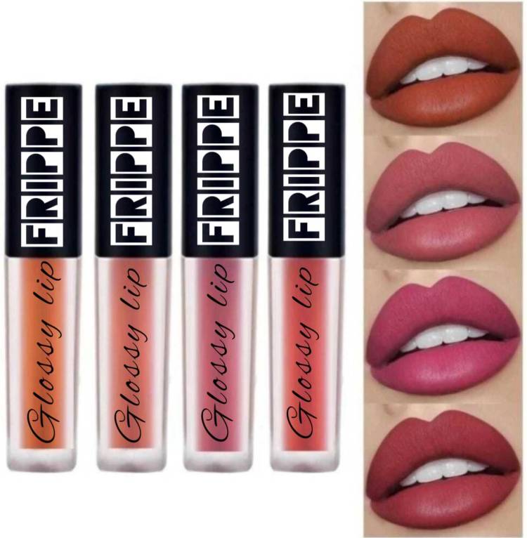 FRIPPE BEAUTY WARM NUDE EDITION LIQUID MATTE MINIS LIPSTICK SET FOR GIRLS (PACK OF 4) Price in India