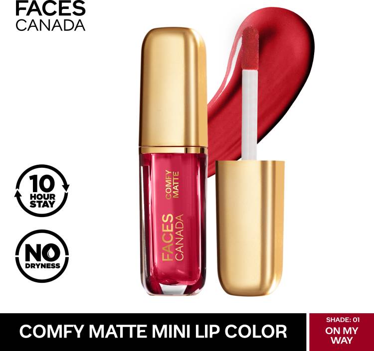 FACES CANADA COMFY MATTE LIP COLOR ON MY WAY 01 1.2ml Price in India